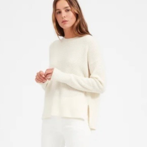Everlane Sweaters - Everlane The Cashmere Waffle Square Crew Size XS